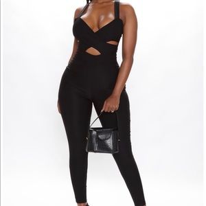 Black cutout  bodysuit